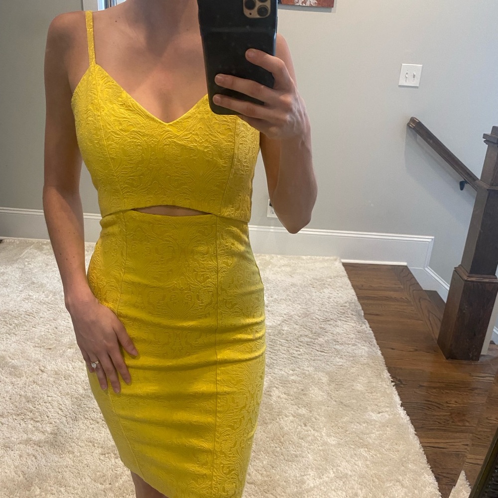 XOXO Midi Yellow Dress!